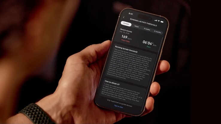De Amazfit Lactaatdrempel meetfunctie