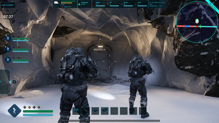 Een screengrab van spelers verzameld voor een kerkergrot in Everrail (bron: SteamDB)