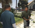 Een schermafbeelding van Franklin en Lamar in Grand Theft Auto V 