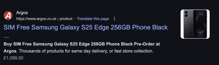(Afbeeldingsbron: Argos UK)