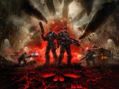 Officiële promotionele artwork voor Gears of War: E-Day.