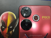 De Xiaomi POCO x Deadpool x Wolverine Special Limited Edition lijkt een metallic rode afwerking te hebben. (Bron: Yogesh Brar op X/Twitter)