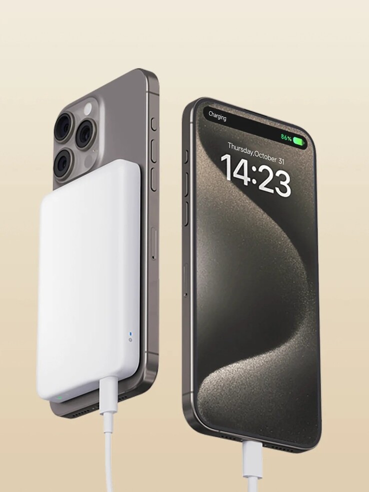 De Xiaomi Magnetische Power Bank 5000mAh. (Afbeeldingsbron: Xiaomi)