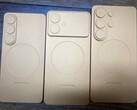Vermeende dummy-toestellen van Galaxy S26/Pro (links), Galaxy S26 Edge (midden) en Galaxy S26 Ultra (rechts). (Afbeeldingsbron: Sony Dickson op X)