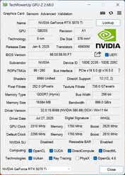 GPU-Z (1-klik-OC geactiveerd)