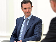 Een stockportret van de ex-Syrische president Bashar al Assad (bron: Encyclopedia Britannica)