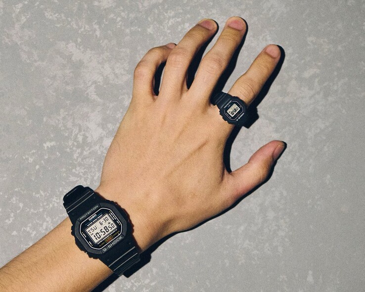 De Nano ring is ongeveer een tiende zo groot als een gewone G-Shock. (Afbeeldingsbron: Casio)