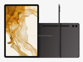 De Galaxy Tab S9 FE Plus zal naar verwachting later dit jaar op de markt komen met een 12,4-inch scherm. (Afbeeldingsbron: @OnLeaks & WolfofTablet)