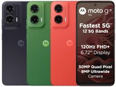 De Moto G35 5G is verkrijgbaar in de kleuren Leaf Green, Midnight Black en Guava Red (Afbeelding bron: Motorola)