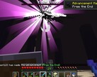 Een schermafbeelding van een gebruiker die de Ender Dragon verslaat in Minecraft