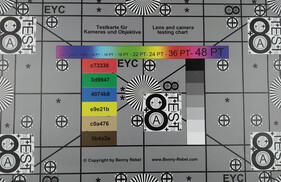 photo of test chart