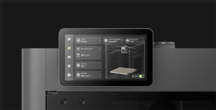 Deze 3D printer heeft een groot touchscreen (Afbeelding bron: Bambu Lab)