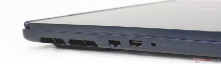 Links: RJ-45 (1 Gbps), USB-A 3.2 Gen. 1 (5 Gbps), 3,5 mm headset