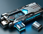 Beveiligd USB-stick (Gemaakt met DALL-E 3)
