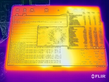 Stresstest oppervlaktetemperaturen (voorkant)