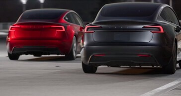 De achterkant van de Tesla Model 3 ziet er schoner en moderner uit in de Highland refresh. (Afbeeldingsbron: Tesla)