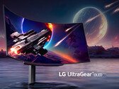 De UltraGear OLED 45GS96QB is VESA DisplayHDR 400 True Black gecertificeerd, 45GR95QE afgebeeld. (Afbeeldingsbron: LG)