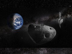 Een kunstenaarsafbeelding van de Ramses-missie (Beeldbron: ESA-Science Office; bewerkt)