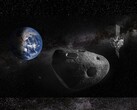 Een kunstenaarsafbeelding van de Ramses-missie (Beeldbron: ESA-Science Office; bewerkt)