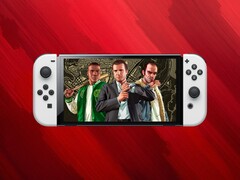 GTA 5-port getoond op een Switch OLED-console