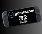 Nintendo Switch 2 met Gamescom-logo (bron: Gamescom, Nintendo of America met bewerkingen)