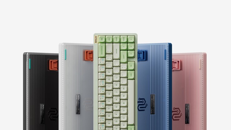 De NuPhy Halo65 V2 is verkrijgbaar in vijf kleuren: zwart, wit, groen, blauw en roze. (Afbeelding bron: NuPhy)