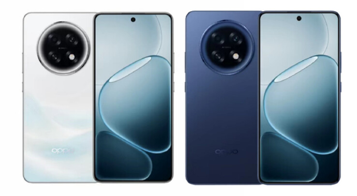 De A6 Max is verkrijgbaar in de kleuren Streamer White of Rock Mist Blue. (Afbeeldingsbron: Oppo)