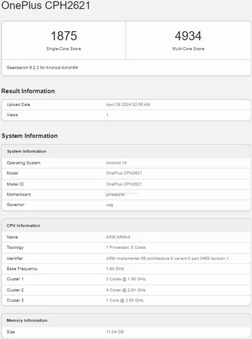 De "Nord 4" verschijnt op Geekbench...