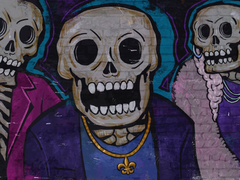 Graffiti van de Saints Row bende