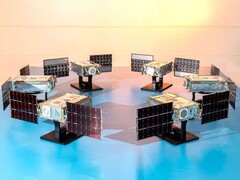 De zes SunRISE-satellieten (Afbeeldingsbron: Space Dynamics Laboratory/Allison Bills; bijgesneden)