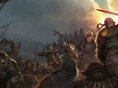 Een afbeelding uit het spel Battle Brothers.