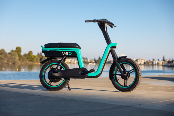 De Veo Apollo e-bike heeft een 750 W gasmotor die je helpt bij snelheden tot 16 mph (~25 kph). (Beeldbron: Veo)