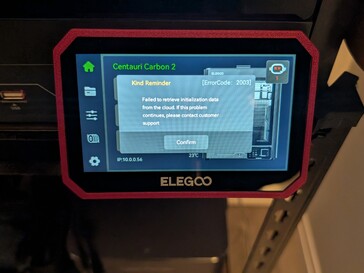 De initialisatiefout kwam twee keer willekeurig voor tijdens de testperiode.