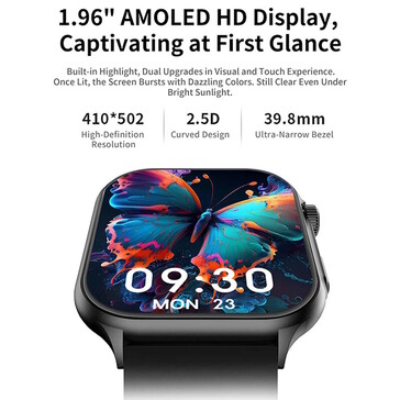 Een AMOLED-scherm is aan boord