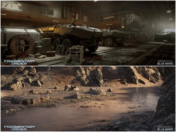 In ontwikkeling screenshots van Blue Mars kaart van Fragmentary Order.