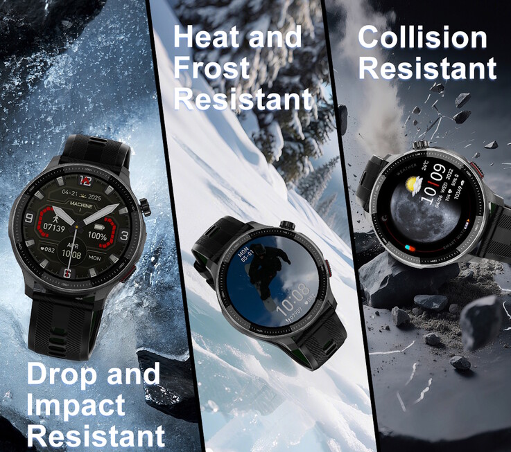 Deze Garmin-achtige smartwatch zou behoorlijk robuust moeten zijn (Afbeelding bron: DTNO.1)