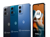Motorola zal de Moto G34 5G in ten minste drie kleuropties verkopen, waarvan één met een lederlook afwerking. (Afbeeldingsbron: MySmartPrice - bewerkt)
