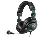 De Audio-Technica Hatsune Miku ATH-M50xSTS-USB MIKU hoofdtelefoon is versierd met Miku-designelementen. (Afbeeldingsbron: Audio-Technica)