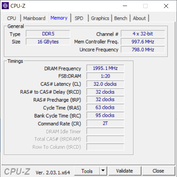 CPU-Z geheugen