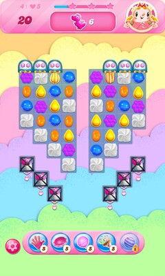 Het levelontwerp van Candy Crush Saga wordt getoond (Afbeeldingsbron: Google Play Store)