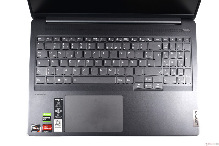 Toetsenbordgedeelte van de Lenovo IdeaPad 5 Pro 16ACH