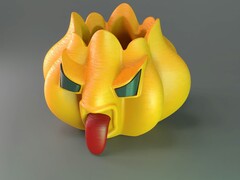 Decoratieve afbeelding. Een 3D-geprint voorwerp