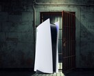 PS5-console afgebeeld in een gevangeniscel