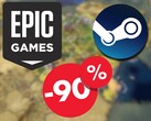 Sid Meier's Civilization VI is momenteel met 90% afgeprijsd op zowel Steam als de Epic Games Store. (Afbeelding bron: Steam / Epic Games)
