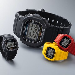 De G-Shock Nano vergeleken met de gewone DW-5600 (Afbeelding bron: Casio)
