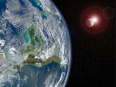 Een afbeelding van de Aarde en de Maan. (Afbeeldingsbron: Buddy_Nath - Pixabay)