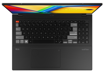 Asus VivoBook Pro 16X 3D OLED - Zwart - Toetsenbord en touchpad. (Afbeelding Bron: Asus)