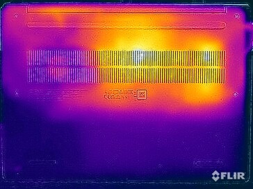 Stresstest oppervlaktetemperaturen (onder)