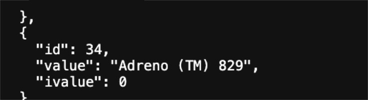 De Snapdragon 8 Gen 5 heeft Qualcomm's Adreno 829 GPU. (Afbeeldingsbron: Geekbench)