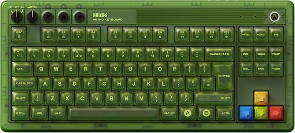 8BitDo Retro 87 Mechanisch Toetsenbord Xbox Editie UK lay-out. (Afbeeldingsbron: 8BitDo)